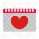 Heart Calendar Calendar Dating Icon