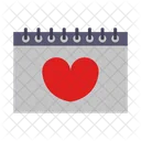 Heart Calendar Calendar Dating Icon