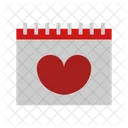 Heart Calendar Calendar Dating Icon