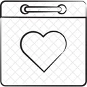 Calendar Dating Valentine Day Icon