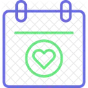 Heart Calendar Calendar Date Icon
