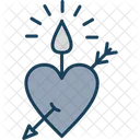 Heart Candle Heart Candle Icon