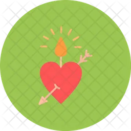 Heart candle  Icon