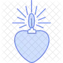 Heart Candle Heart Love Icon