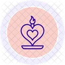 Heart Candle Heart Candle Icon