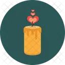 Heart candle  Icon