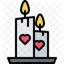 Heart Candle  Icon