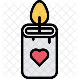 Heart Candle  Icon