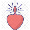 Heart Candle Light Icon