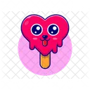 Heart Candy Candy Stick Heart Lollipop Icon
