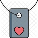 Heart card locket  Icon