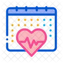 Heart Cardio Calendar Icon