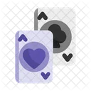 Heart Cards Clovers Poker Cars Icon