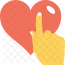 Heart Care Hand Icon