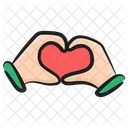 Heart Care Love Care Heart Safety Icon