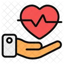 Heart Care Heart Safety Heart Protection Icon