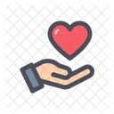 Heart Care Love Care Heart In Hand Icon