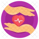 Healthcare Heart Care Life Care Icon