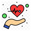 Heart Care Heart Health Cardiogram Icon