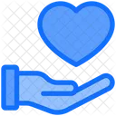 Heart Care Donation Charity Icon
