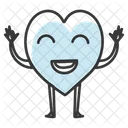 Heart Cartoon Happy Heart Heart Face Icon