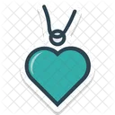 Heart Charm Heart Locket Heart Necklace Icon
