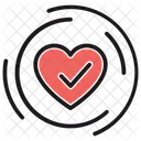 Heart Check Heart Love Icon