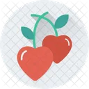 Heart Cherry Icon