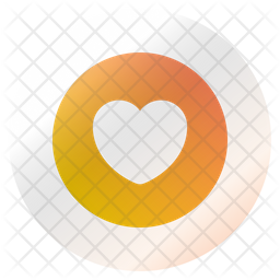 Heart circle Icon - Download in Flat Style