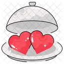 Dish Cloche Heart Icon