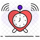 Heart Clock Clock Time Icon
