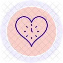 Heart Clock Heart Clock Icon