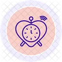 Heart Clock Icon