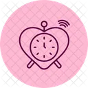 Heart Clock Time Icon