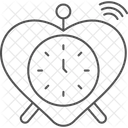 Heart Clock Time Icon