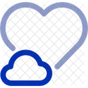 Heart Cloud Love Cloud Icon