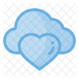 Heart Cloud  Icon