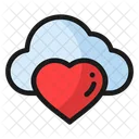 Cloud Valentine Loving Icon