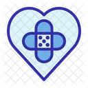 Heart Condition Heart Plaster Icon