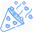 Heart confetti  Icon