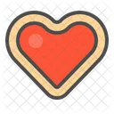 Heart cookie  Icon