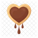 Heart cookie  Icon