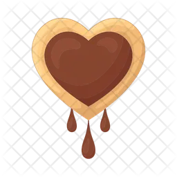 Heart cookie  Icon