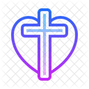 Heart Cross  Icon