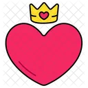 Heart Crown Crown Love Icon