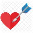 Heart Dart Arrow  Icon