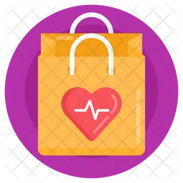 Heart Day Shopping  Icon