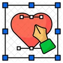 Heart Designing Art Creativity Icon