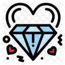 Diamond Heart Love Icon