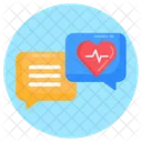 Healthcare Discussion Chat Conversation Icône